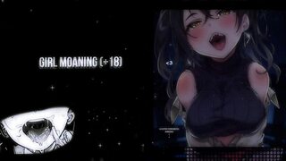 a hot girl moaning while giving handjob and masturbating solo