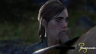 Ellie SUCKING DICK Hard in Wild 3D Cartoon Game Scene