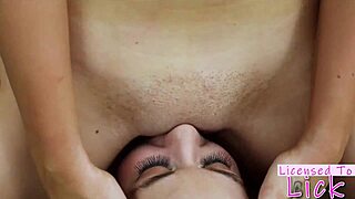 i dominate dumb lesbian sammie six with my licensed to lick vibrator and tattooed ass