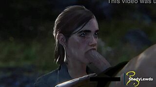 Ellie SUCKING DICK Hard in Wild 3D Cartoon Game Scene