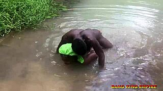 Bang King Empire Fucks African Water Goddess for Cash Ritual, Stuck Inside Her