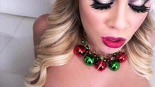 alexis adams unwraps a big cock for christmas fun