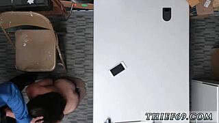 Skinny Russian teen gets fucked first time by police officer