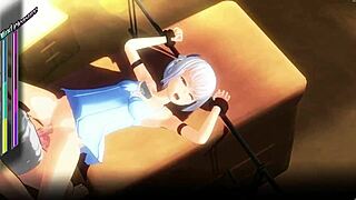 Ten Sexiest scenes of Hot babe of the sensual bedroom arousing the man through a 3D Hentai porn game