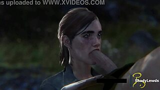 Ellie SUCKING DICK Hard in Wild 3D Cartoon Game Scene