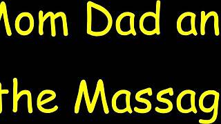 Step Mom and Dad Enjoy a Relaxing Massage Together