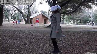 Blindfold fetish with old masked participant