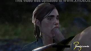 Ellie SUCKING DICK Hard in Wild 3D Cartoon Game Scene
