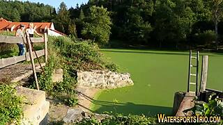 Glam Slut Gets Soaked in Urine During Wild Outdoor Shower!