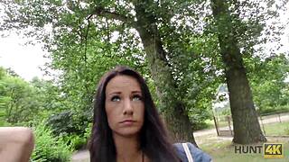 Cuckold Feels Betrayed Watching Girlfriend Fuck Friend For Cash In Park