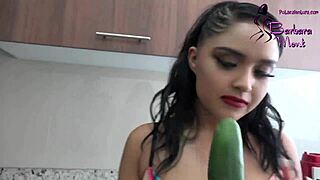 hey, wanna see me play with a cucumber?