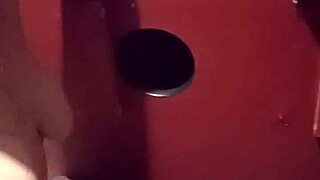 morena casada sucked and gave her tight pussy to the well-hung stranger at the gloryhole