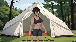 Tomboy Sex in Forest Hentai Game Ep 3: Outdoor Creampie with My GF at Beach.