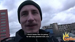 mareen deluxe, tattooed brunette, fucks anywhere on public sex date.