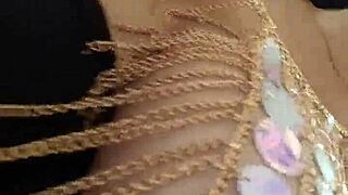 My wife’s a sexy exhibitionist! I love watching her flash those big pierced tits in public!