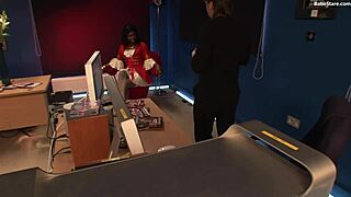 i'm so excited to see this beautiful black woman in lingerie getting her pussy fucked hard