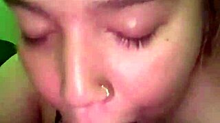 Lexi casually cheats on her husband with a big black cock blowjob