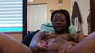 Horny ebony assfucking with dildo?