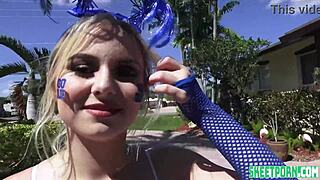 Aria Banks Goes Wild for Team with Monster Cock Action!