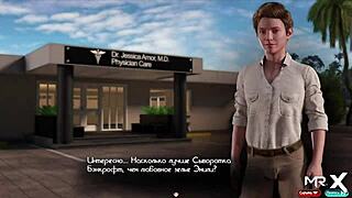 i creampied the doctor's ass in her office