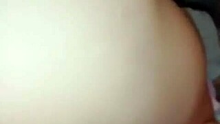 horny hubby digging into my pussy and ass