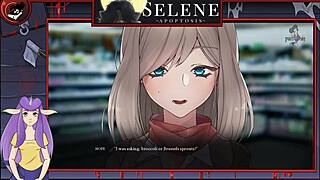 I love Selene's big tits in this lesbian game