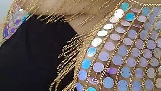 My wife’s a sexy exhibitionist! I love watching her flash those big pierced tits in public!