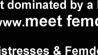 your tiny penis looks so pathetic in femdom play