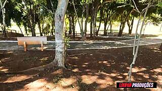 I fuck Ana Bele in the park