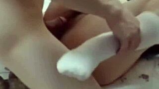 The couple tries all kinds of sex positions with blowjob and riding on monster cock