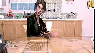 in being a dik isabella masturbates in her room while johns next door