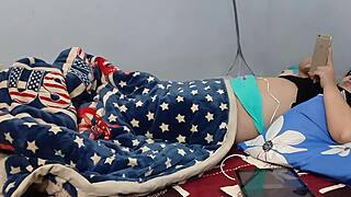 Pregnant Woman Uses Dildo For Deepthroat