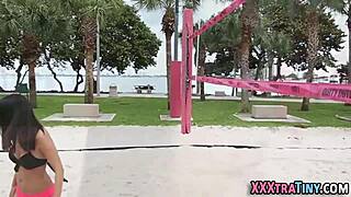 Watch this little teen get doggystyled hard.