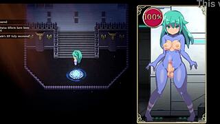 mage kanade's futa dick drained by giant tits mechanical angel in rough femdom quest