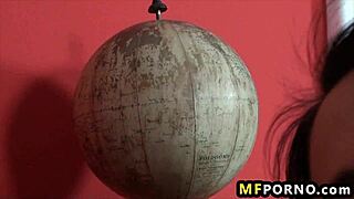 Skinny Schoolgirl 18+ Karry Slides Dildos Into Pussy and Ass