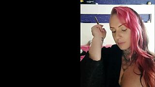 i see sensual wife smoking and teasing on webcam