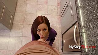 Black ebony babe blowjob POV sex with a big dick