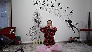 Hey, wanna join me for a steamy yoga lesson with my cute friend?