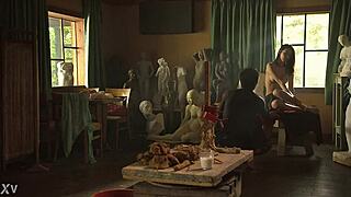 hyun jin park in a sensual korean movie scene from 2010.