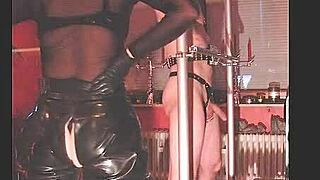 Rubbernurse Agnes Spanks, Whips, and Canes in Wild Session