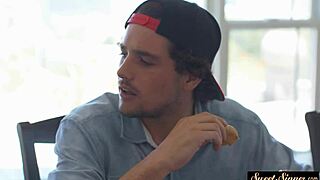 yo, this petite teen 18+ got fucked deep by her stepbro, no joke