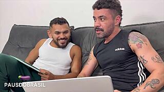 gay student takes big cock bareback with twink ass