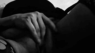 Angel G plays with her pussy, masturbating to a sexy orgasm