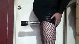 bisexual crossdresser pumps up for bigger fun, part four of his wild journey