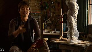 hyun jin park in a sensual korean movie scene from 2010.