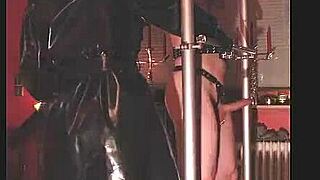 Rubbernurse Agnes Spanks, Whips, and Canes in Wild Session