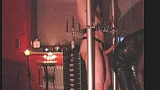 Rubbernurse Agnes Spanks, Whips, and Canes in Wild Session