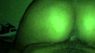 does she ride that big black dick like a pro in public?