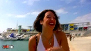 French slut cums hard on older cock in her ass 😈