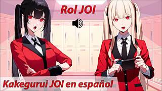 Roleplay Joi Hentai In Spanish Kakegurui With Femdom Instructions And Quickie Cum